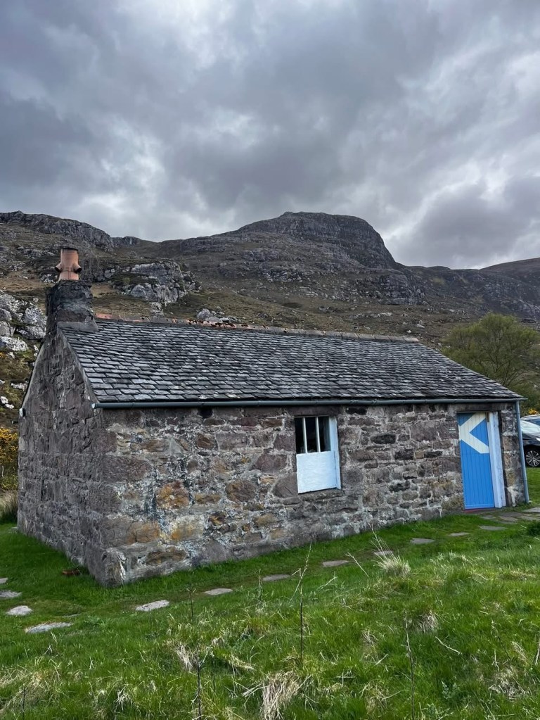 (The Smiddy, siting below the foothills of An Teallach)